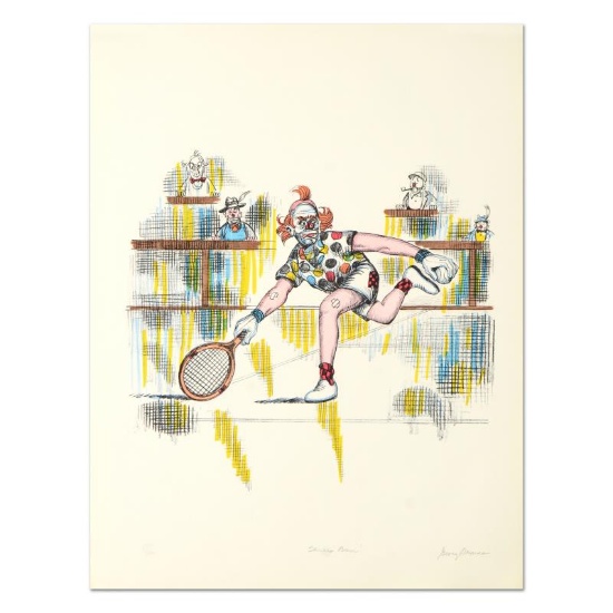 George Crionas (1925-2004), "Tennis Bum" Hand Embellished Limited Edition Lithog