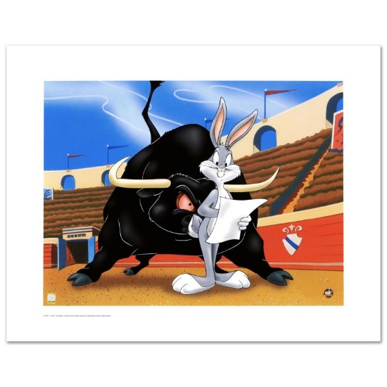 "Bully for Bugs" Limited Edition Giclee from Warner Bros., Numbered with Hologra