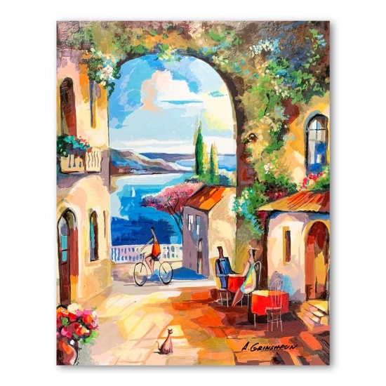 Alex Grinshpun, Hand Signed Limited Edition Serigraph on Board with Letter of Au