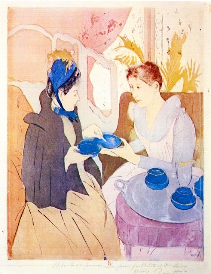 Mary Cassatt - Tea In The Afternoon