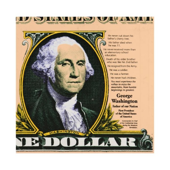 Steve Kaufman (1960-2010), "George Washington" Limited Edition Silkscreen on Can