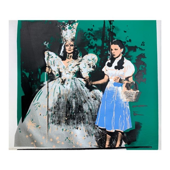 Steve Kaufman (1960-2010), "Dorothy and the Good Witch " Hand Signed and Numbere