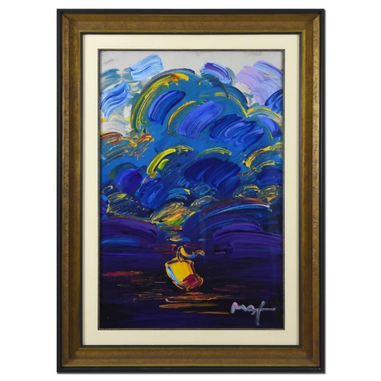 Peter Max, "Summer Storm" Framed One-Of-A-Kind Acrylic Mixed Media (34" x 45.5")