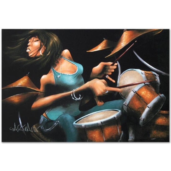 "Lola Beats" Limited Edition Giclee on Canvas (36" x 24") by David Garibaldi, E