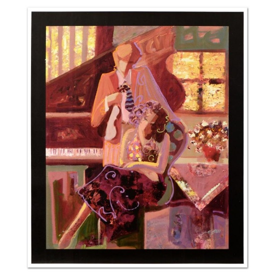 Sabzi, "Just the Two of Us" Limited Edition Hand Embellished on Canvas, Numbered