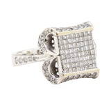 2.02 ctw Diamond Ring - 18KT White Gold