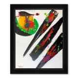 Jenik Cook, Framed Original Acrylic Painting, Hand Signed, Letter of Authenticit