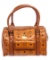 MCM Cognac Mini Shopper Tote Bag