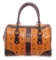 MCM Cognac Visetos Coated Canvas Tote Bag