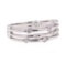 0.36 ctw Diamond Band - 14KT White Gold