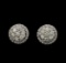 14KT White Gold 0.90 ctw Diamond Earrings