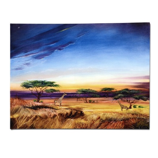 "Africa at Peace" Limited Edition Giclee on Canvas by Martin Katon, Numbered and