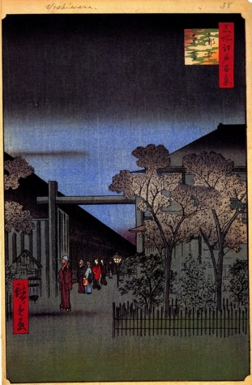 Hiroshige Dawn Inside the Yoshiwara