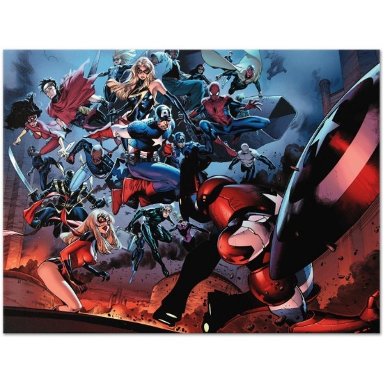Marvel Comics "Siege #3" Numbered Limited Edition Giclee on Canvas by Oliver Coi