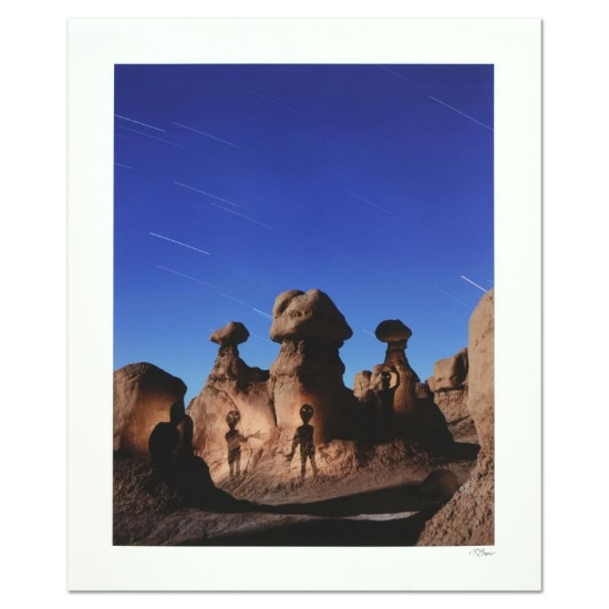 Robert Sheer, "Aliens in Goblin Valley Sign" Limited Edition Single Exposure Pho
