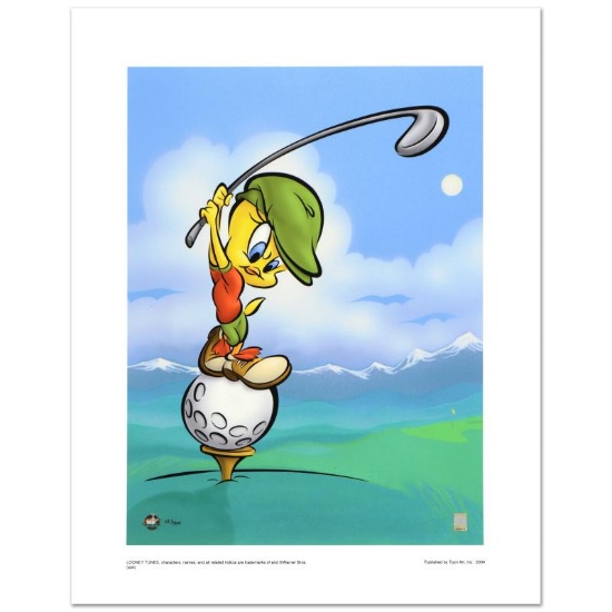 "Tee-Off Tweety" Limited Edition Giclee from Warner Bros., Numbered with Hologra
