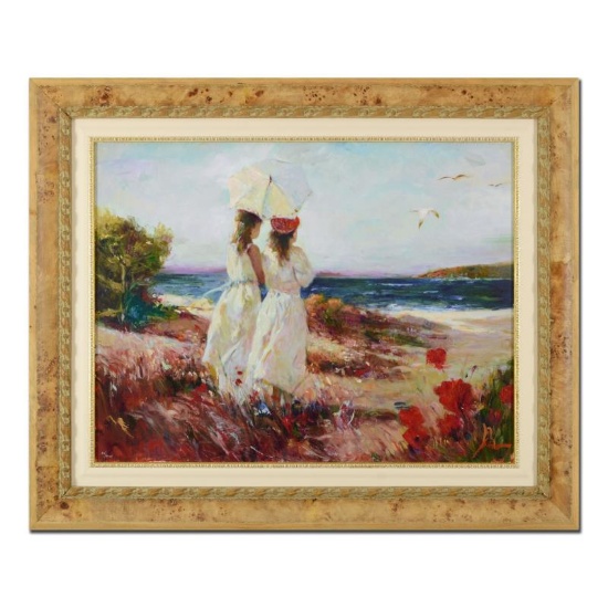 Pino (1939-2010), "Sister" Framed Limited Edition Artist-Embellished Giclee on C