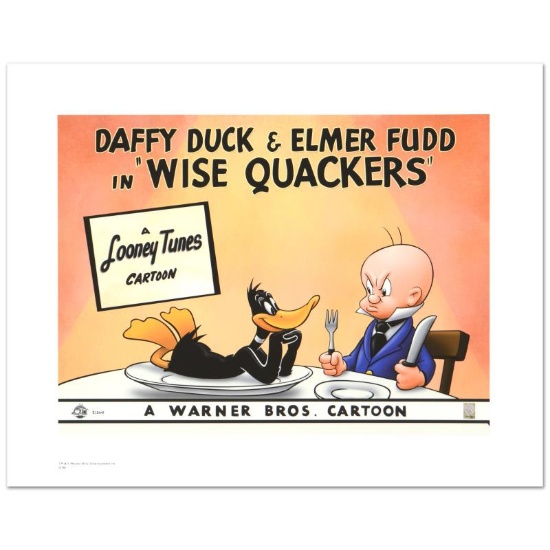 "Wise Quackers" Limited Edition Giclee from Warner Bros., Numbered with Hologram