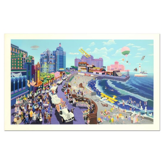 Melanie Taylor Kent, "Boardwalk of Atlantic City" Limited Edition Serigraph (44"
