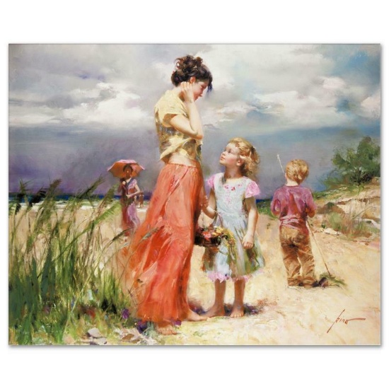 Pino (1939-2010), "Remember When" Artist Embellished Limited Edition on Canvas,