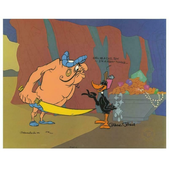 Chuck Jones "Daffy And Hassan: Call Me A Cab" Hand Signed, Hand Painted Limited