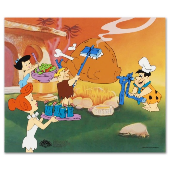 "Flintstones Barbecue" Limited Edition Sericel from the Popular Animated Series
