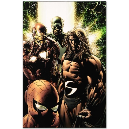 Marvel Comics "New Avengers #8" Numbered Limited Edition Giclee on Canvas by Ste