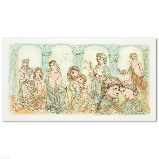 "Solomon's Court" Limited Edition Lithograph by Edna Hibel (1917-2014), Numbered
