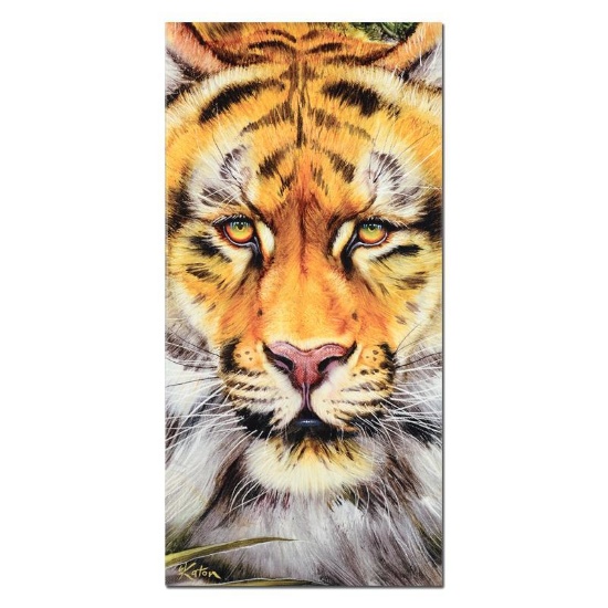 "Tiger Surprise" Limited Edition Giclee on Canvas by Martin Katon, Numbered and