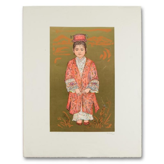 Edna Hibel (1917-2014), "Sun Ming Tsai of Beijing" Limited Edition Lithograph, N