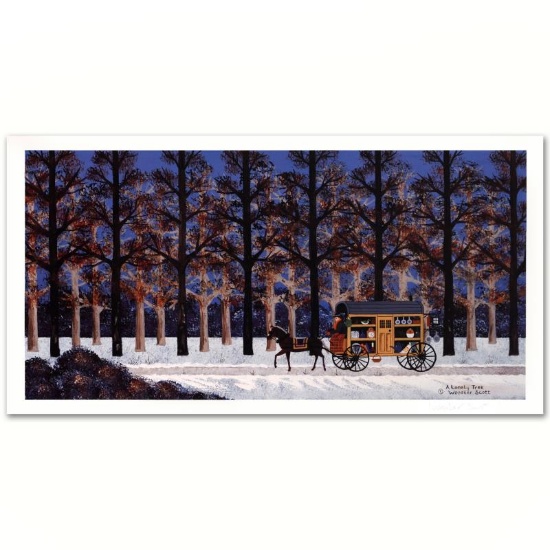 Jane Wooster Scott, "A Lonely Trek" Hand Signed Limited Edition Lithograph with