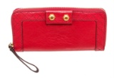 Marc By Marc Jacobs Red Leather Zippy Wallet