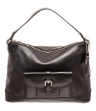 Coach Black Charlie Leather Hobo Bag