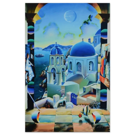 Ferjo, "Cruising to Santorini" Limited Edition on Gallery Wrapped Canvas, Number