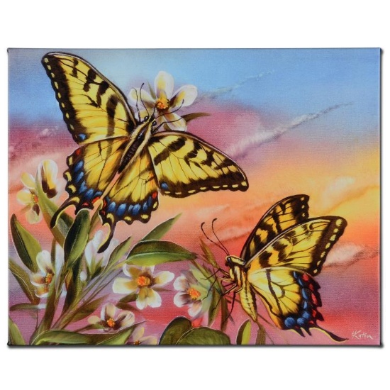 "Tiger Swallowtail" Limited Edition Giclee on Canvas by Martin Katon, Numbered a