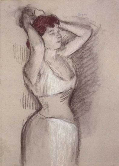Edgar Degas - Woman Doing Hair