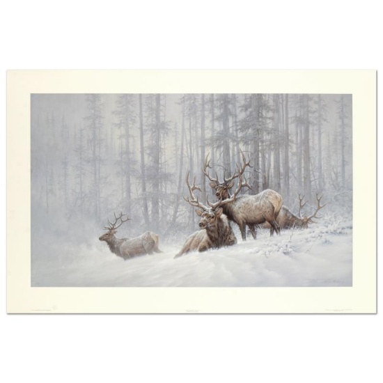 Larry Fanning (1938-2014), "Mountain Majesty - Bull Elk" Limited Edition Lithogr