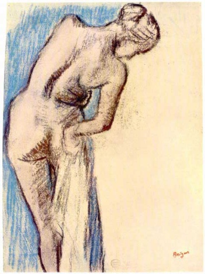 Edgar Degas - Female After The Bath