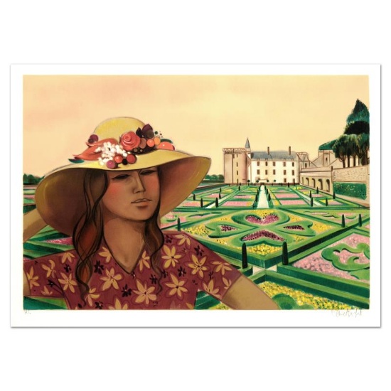 Robert Vernet Bonfort, "Chateau and Gardens" Limited Edition Lithograph, Numbere