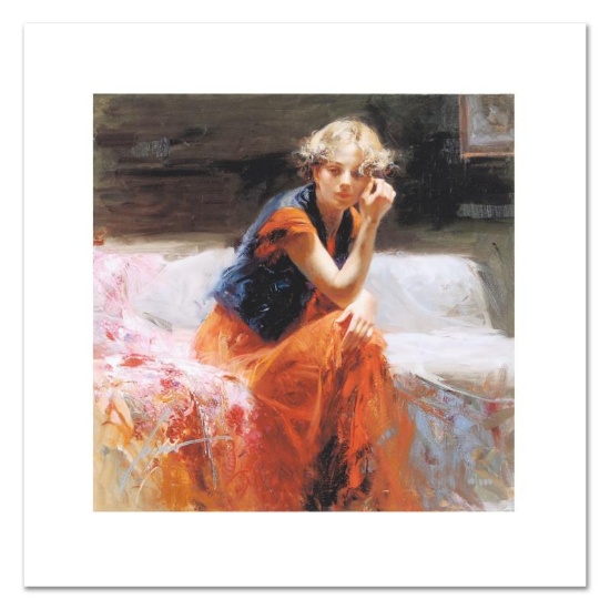 Pino (1931-2010), "Silent Contemplation" Limited Edition on Canvas, Numbered and