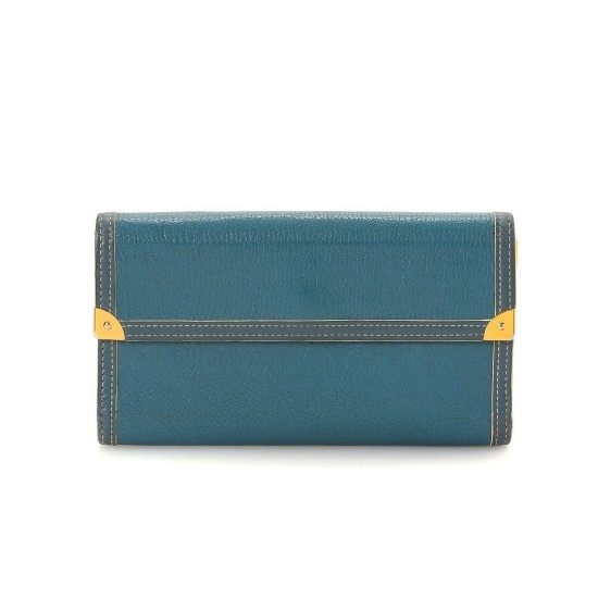 Louis Vuitton Turquoise Monogram Porte Tresor International Wallet