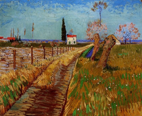 Van Gogh - Path Through A Field With Willows