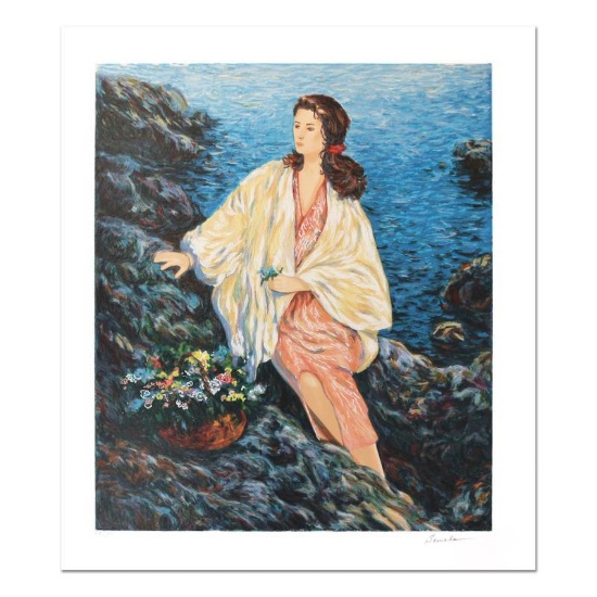 Igor Semeko, "Beauty by the Seaside" Hand Signed Limited Edition Serigraph with