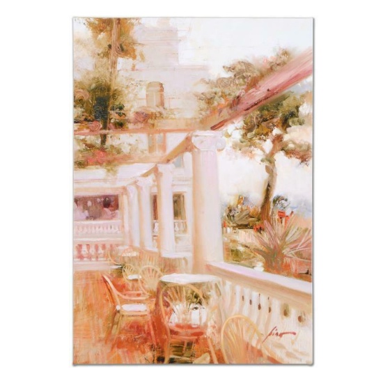 Pino (1939-2010), "Villa Sorrento" Artist Embellished Limited Edition on Canvas,