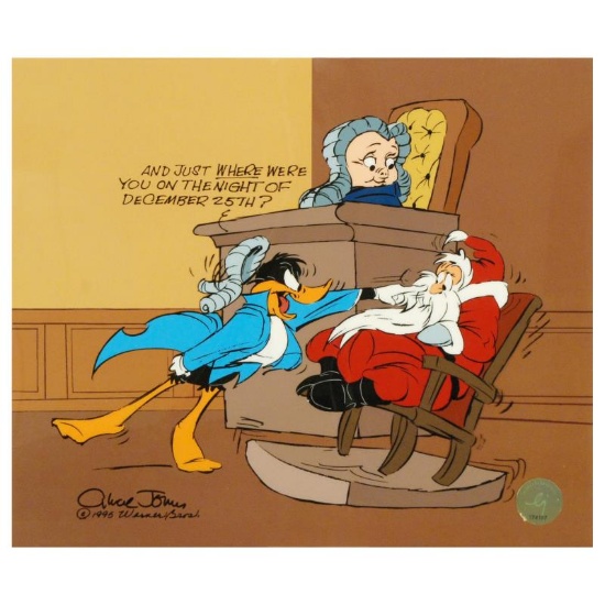 "Santa on Trial" by Chuck Jones (1912-2002). Limited Edition Animation Cel with