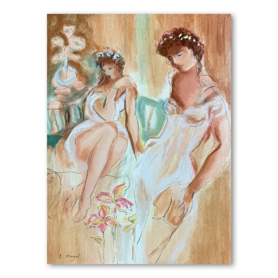 Batia Magal, "Sister" Hand Signed Limited Edition Serigraph on Paper with Letter