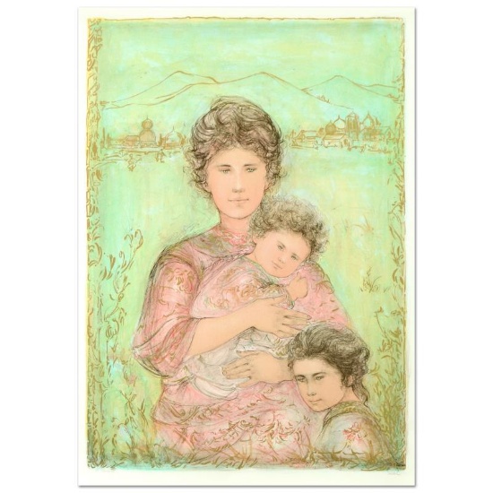 Edna Hibel (1917-2014), "Tatyana's Family" Limited Edition Lithograph, Numbered