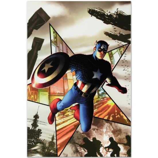Marvel Comics "Captain America #1" Numbered Limited Edition Giclee on Canvas by