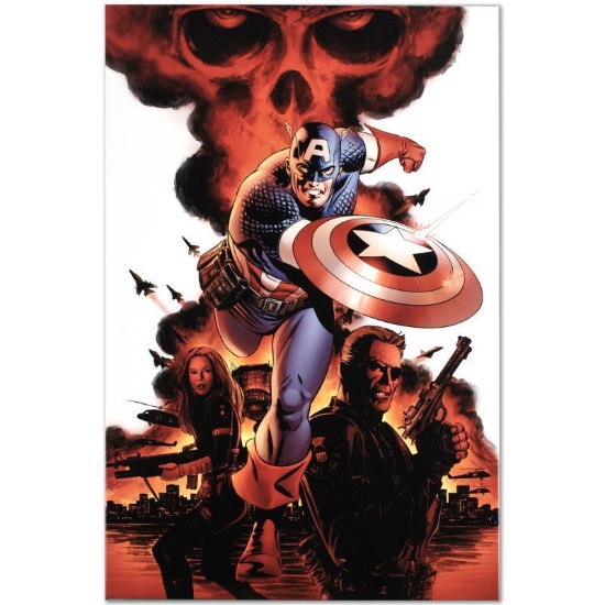 Marvel Comics "Captain America #1" Numbered Limited Edition Giclee on Canvas by