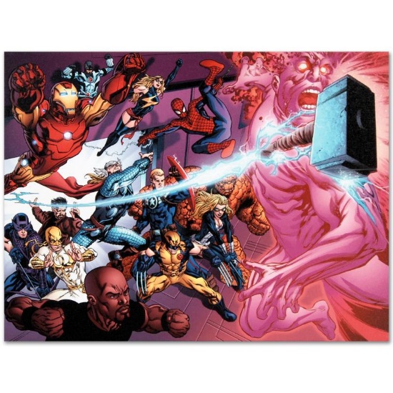 Marvel Comics "Avengers Academy #11" Numbered Limited Edition Giclee on Canvas b